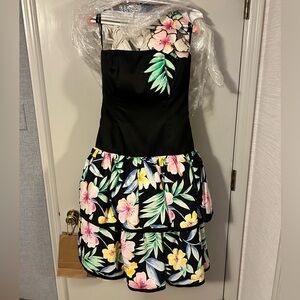 Vintage Victor Costa Tropical Floral dress